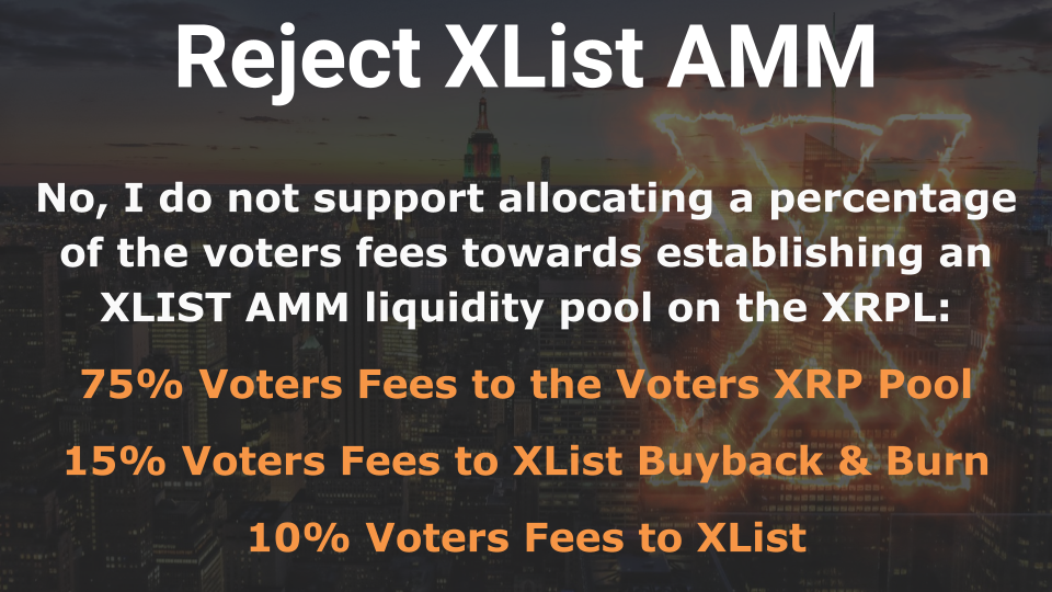 Reject XList AMM